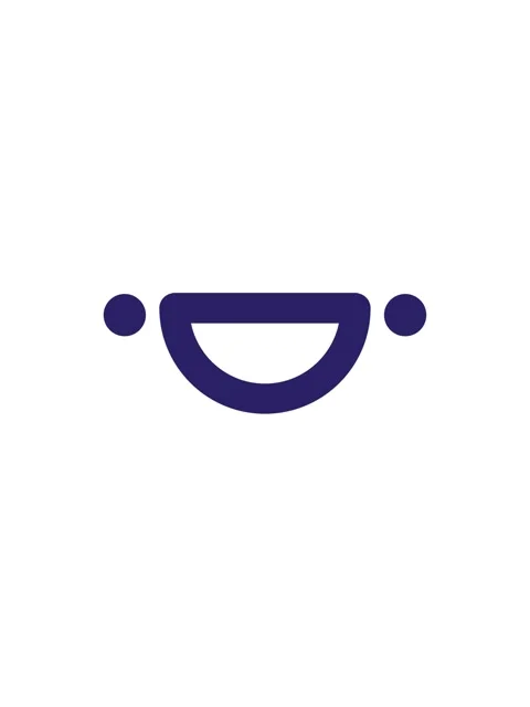 Splitting effect animation of simple cute happy face icon Stock Footage 324179394