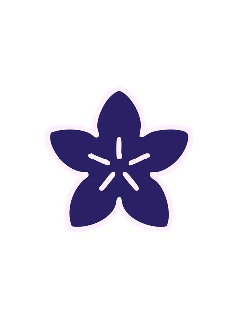 Splitting effect animation of a simple japan style flower design Stock Footage 324332110