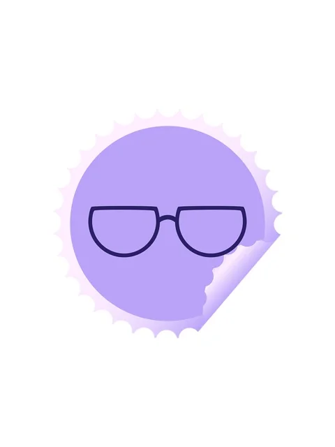 Splitting effect animation of spectacles graphic vector illustration round .. Stock Footage 324348144