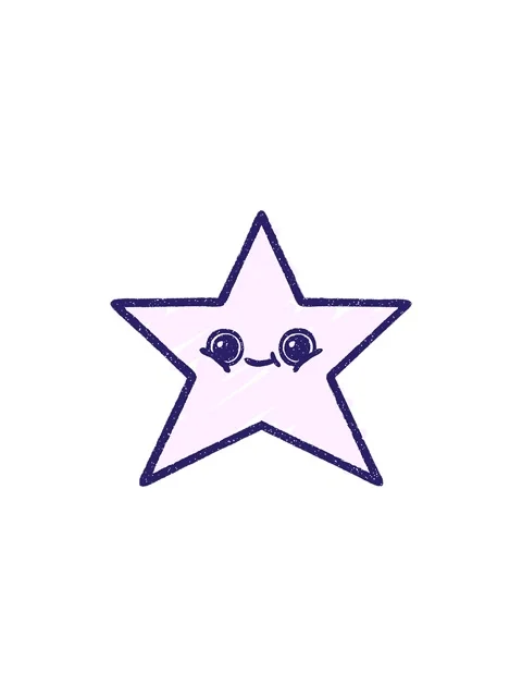 Splitting effect animation of Star Chalk Drawing Stock Footage 324147798