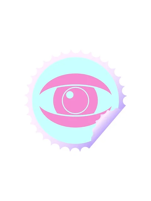 Splitting effect animation of staring eye graphic vector circular peeling s.. Stock Footage 323596755