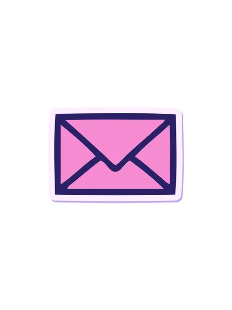 Splitting effect animation of sticker of a cute cartoon paper envelope Stock Footage 324263020