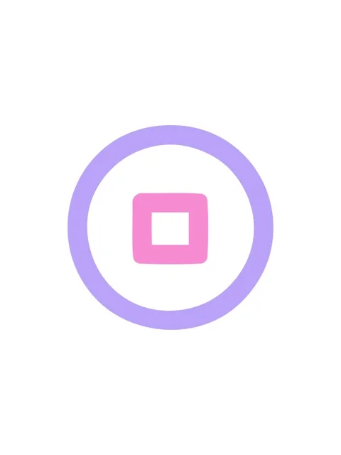 Splitting effect animation of stop button symbol icon Stock Footage 324427722