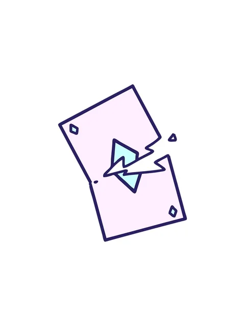 Splitting effect animation of a tattoo in traditional style of a torn card 스톡 동영상 324085296