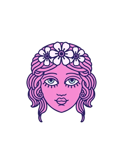 Splitting effect animation of tattoo in traditional style of female face wi.. Stock Footage 324481044