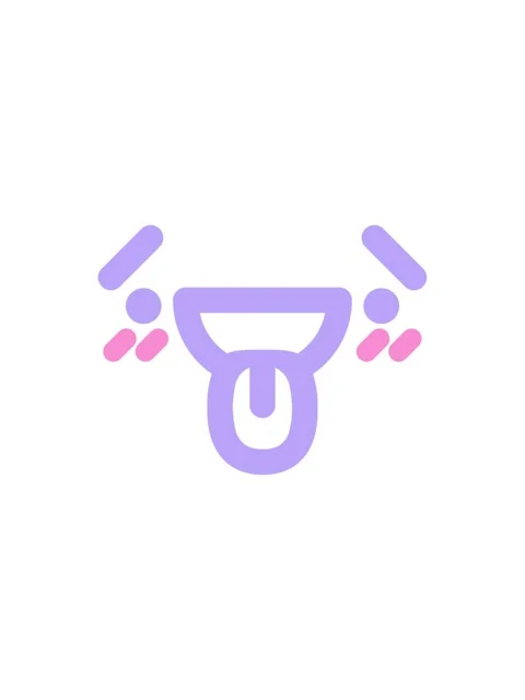 Splitting effect animation of tired happy face icon Stock Footage 324136407
