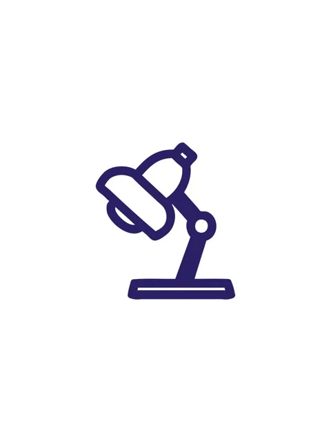 Splitting effect animation of work lamp symbol icon Stock Footage 324388398