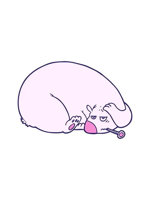 Splitting motion animation of bear with a sore head Stock Footage 324452815