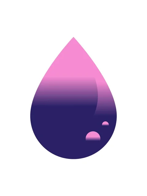 Splitting motion animation of blood drop graphic vector illustration icon Video stock 324119509