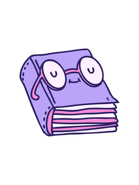 Splitting motion animation of cartoon of a book wearing spectacles Stock Footage 324285000