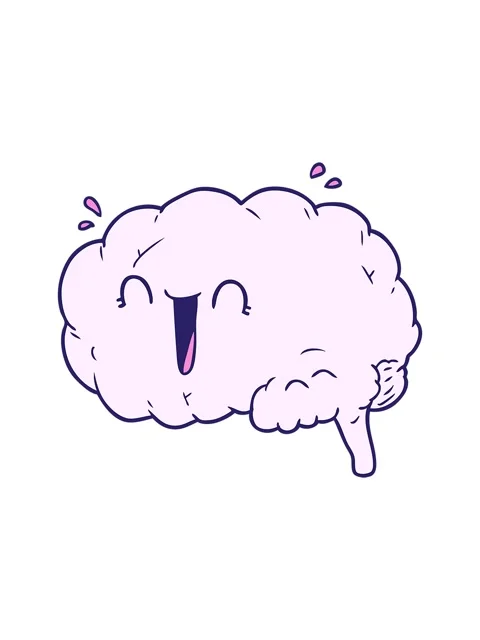 Splitting motion animation of cartoon brain laughing 動画素材 324210709