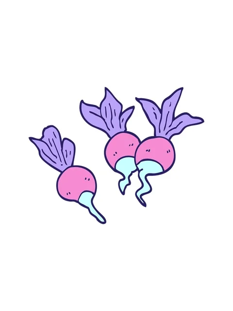 Splitting motion animation of cartoon doodle beetroot plants Stock Footage 324464630