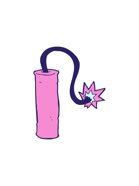 Splitting motion animation of cartoon dynamite Vídeo Stock 324447006