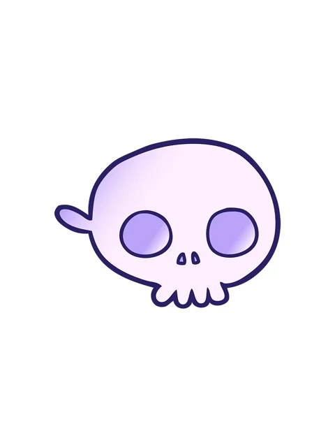 Splitting motion animation of cartoon spooky skull mask Stock Footage 323597975