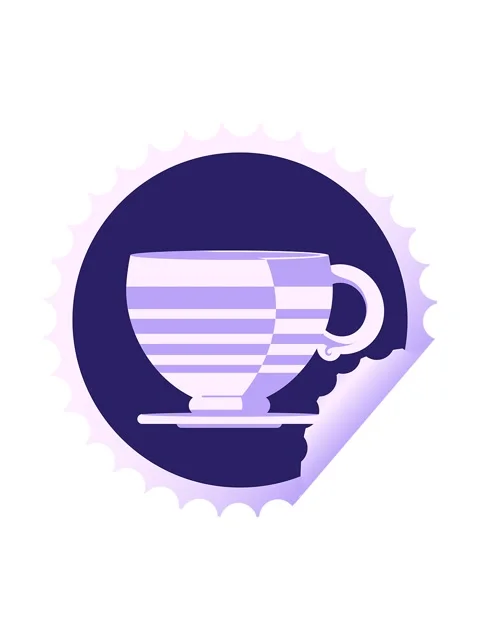 Splitting motion animation of coffee cup graphic vector illustration round .. Stock Footage 324423511