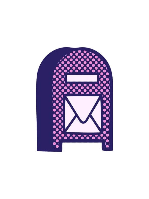 Splitting motion animation of comic book style cartoon of a mail box Stock Footage 324044548