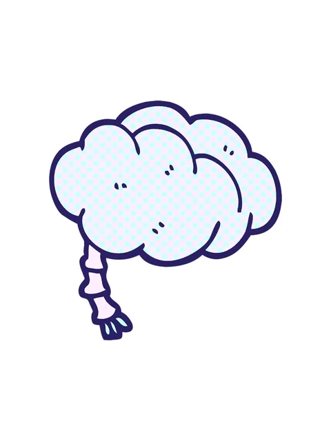 Splitting motion animation of comic book style cartoon brain 動画素材 324170498