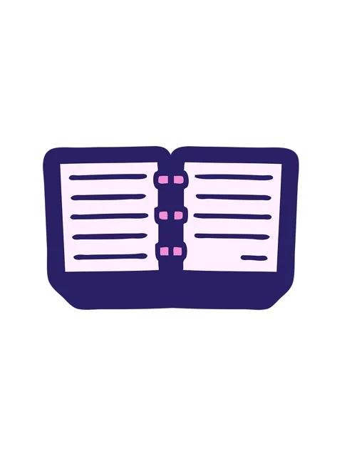 Splitting motion animation of cute cartoon of a stack of diaries Stock Footage 324412567