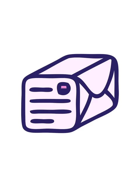 Splitting motion animation of gradient shaded cartoon of a paper parcel Video stock 324472677