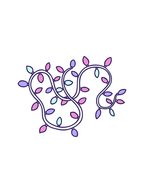 Splitting motion animation of hand drawn cartoon doodle of colourful lights Stock Footage 324246456