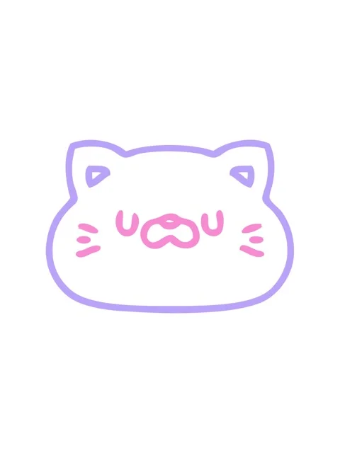 Splitting motion animation of line doodle of a cute little cat face icon Stock Footage 324427056