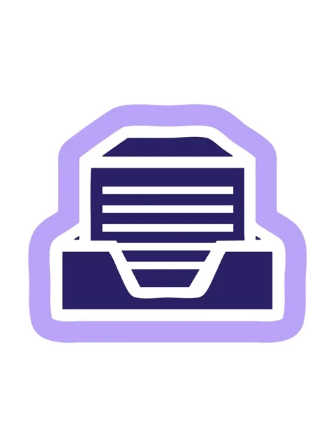 Splitting motion animation of office paper stack icon symbol Video stock 324171255
