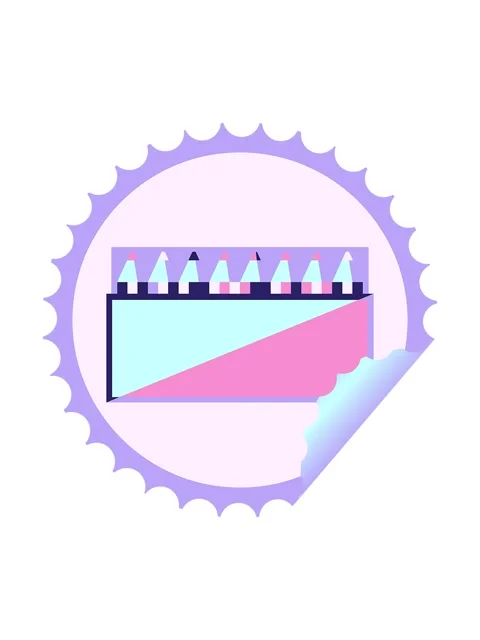Splitting motion animation of pack of coloring pencils graphic vector illus.. Stock Footage 324457210