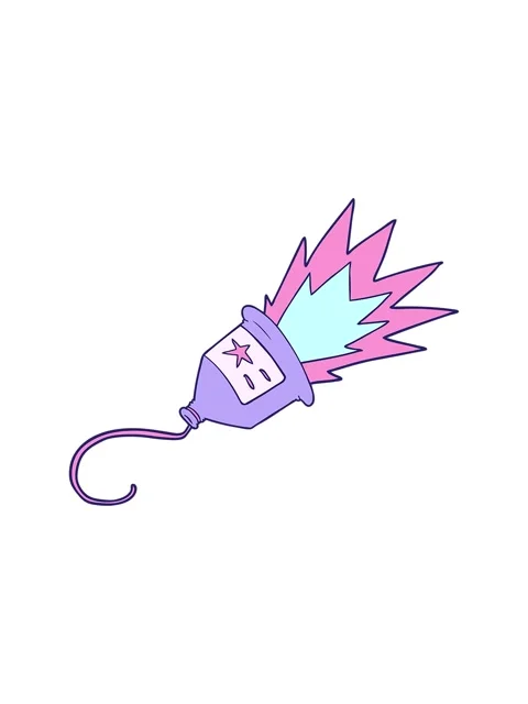 Splitting motion animation of party popper cartoon Video stock 324081459