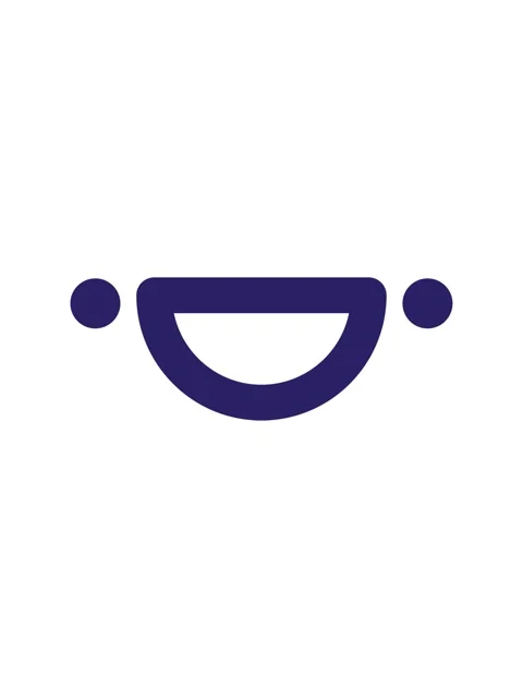 Splitting motion animation of simple cute happy face icon Stock Footage 324055671
