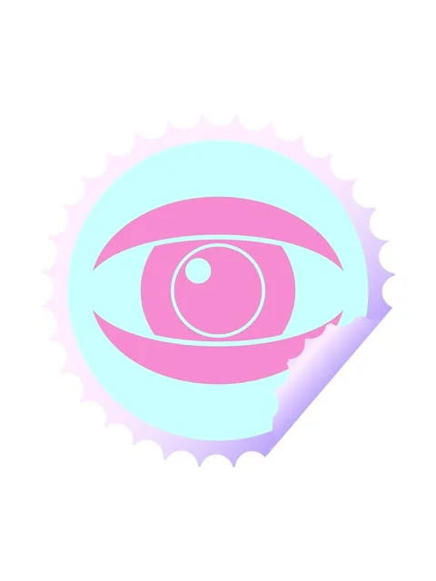 Splitting motion animation of staring eye graphic vector circular peeling s.. Stock Footage 324309928