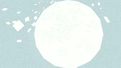 Splitting snowflakes Stock Footage 168014156