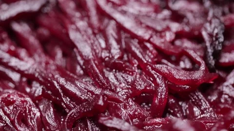 Spoiled boiled beets with white mold Video stock 278395049
