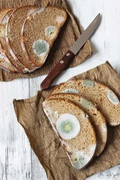 Spoiled bread Stock Photos