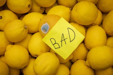 Spoiled lemon Stock Photos