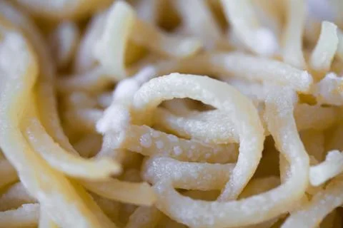 Spoiled spaghetti with mold Stock Photos