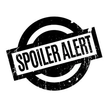 Spoiler Alert rubber stamp Stock Illustration