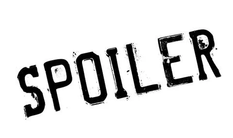 Spoiler rubber stamp Stock Illustration