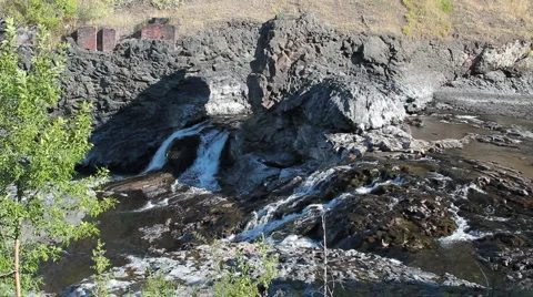 Spokane River Stock Footage 1073845