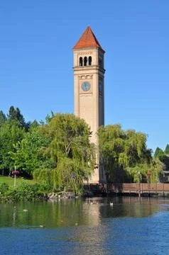 Spokane Riverfront Clocktower Stock Photos