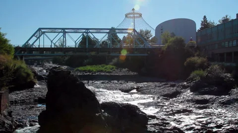 Spokane Riverfront Park Stock Footage 1073846