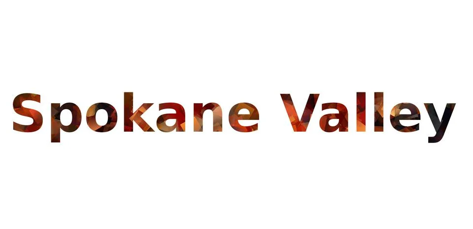 Spokane Valley Stock Illustration