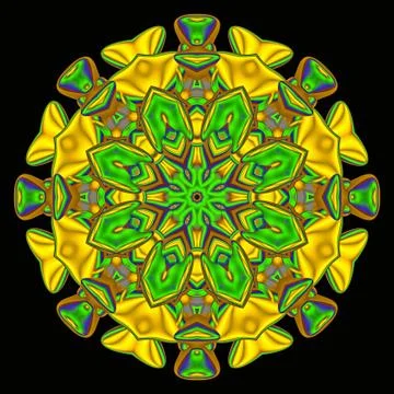 Spoke mandala Stock Illustration