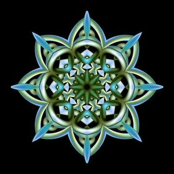 Spoked mandala Stock Illustration