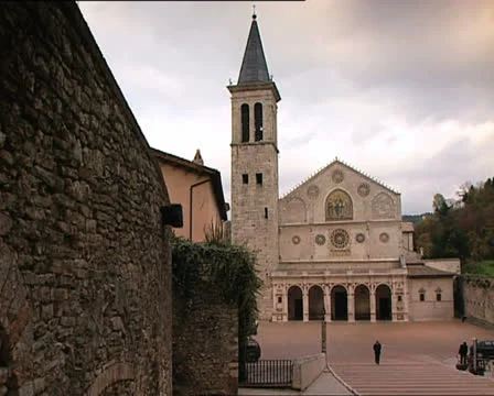SPOLETO cathedral Video stock 23999460