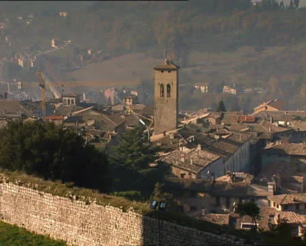 SPOLETO panoramic shot Stockbeeldmateriaal 23999858