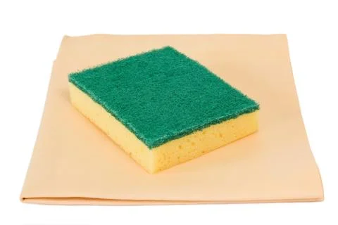 Sponge and rag Foto stock