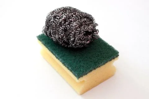 Sponge and scraper Stock Photos