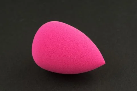 Sponge for applying cosmetics on face Stock Photos