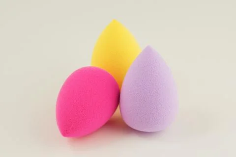 Sponge for applying cosmetics on face Foto stock