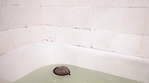 Sponge in bath with foam. 1 Stock Footage 98251571